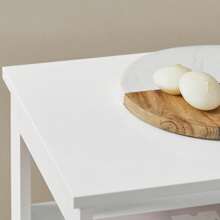 SoBuy FBT91-W, Bàn phụ, Bàn cuối, Bàn điện thoại, Đèn bàn, Bàn sofa, Bàn đầu giường có 3 kệ và 1 ngăn kéo, Rộng 30 X Sâu 28 X Cao 74cm Trang trí phòng tắm gia đình, Bộ sắp xếp phòng tắm Phụ kiện phòng tắm mùa hè - trắng - Xem 10