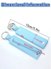 Customized Sliding Charm Keychain, Personalized Keychain, 10mm PU Alloy Keychain, DIY Pendant Phone Decor, Couples Gifts, Valentine's Day Present, Unique Gift