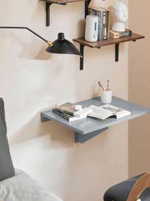 SoBuy FWT03 Wall-Mounted Folding Table, Kitchen Table, Children's Furniture, Laptop Table, Dining Table, Desk - Grey - View 1