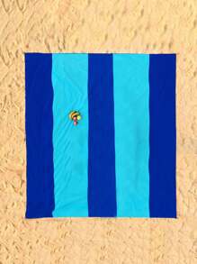 防水沙滩垫，超大防水沙滩毯，可折叠防水口袋沙滩垫，便携轻便野餐沙滩垫，速干户外野餐毯，防水防沙沙滩毯，防沙便携户外毯，是野餐、旅行、露营和徒步旅行的理想之选，让您轻松享受沙滩乐趣，告别污垢和脏乱。 - 彩色 - 查看 4