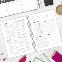 iscool Caderno Universitário Espiral Capa Dura De Profissões Teologia - Preto e Rose Gold - Visão 9