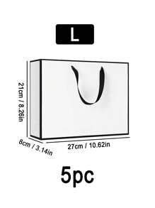 1 件礼品袋、节日礼品袋、服装包装袋、圣诞节情人节 - 白色 - 查看 11