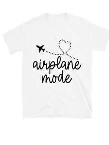 Oversized Style For Women, Airplane Mode Tee Comfort, Airplane Shirt, Vacay Mode Tshirt, Gift For Traveler, Introvert Gift Idea Tee, Vacation Tshirt, Loose Type Shirt For Women, Perfect For Holiday Parties Or Gift Giving, Soft And Comfortable