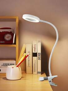 LED-bureaulamp met klemlamp met 3 kleurmodi, 10 helderheidsringen/klemlampen, 360° flexibele zwanenhals, dimbaar, oogbescherming, bureaulamp, USB-bureaulampen voor thuis, op kantoor, in de slaapkamer, in de kamer, om te lezen en te leren (zwart)