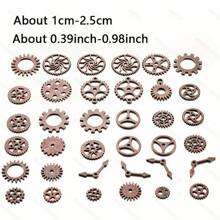 50 克蒸汽朋克齿轮饰品古铜色吊坠饰品手链工艺金属饰品适用于珠宝制作 DIY 用品