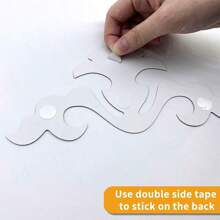 4 件/套角落贴花图案亚克力自粘墙镜贴纸，非玻璃小亚克力镜子适用于家居橱柜墙壁装饰 - 彩色 - 查看 8