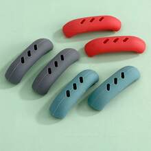 Silicone Pan Cover, Heat-Insulating Support Stand, Kitchen Utensils, 2 Pcs. CUOA - Red - View 5