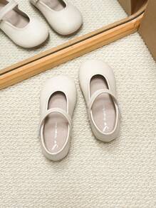 Scarpe da ragazza piatte semplici, scarpe di moda coreana, scarpe eleganti da principessa, scarpe da esterno per ragazze, adatte per primavera e autunno