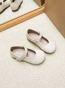 Scarpe da ragazza piatte semplici, scarpe di moda coreana, scarpe eleganti da principessa, scarpe da esterno per ragazze, adatte per primavera e autunno