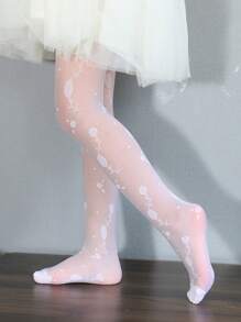 4 件装儿童印花透明紧身裤，春夏 - 彩色 - 查看 7