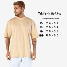 Demolart Modas Camiseta Oversized Estampada Athletics Tigre 100% Algodão Streetwear Unissex - Bege - Visão 4