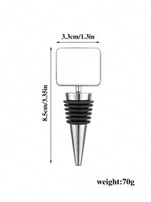1Pc Gepersonaliseerde Aangepaste Warmteoverdracht Afbeelding Wijnstopper. Het Heeft Een Eenvoudige, Elegante, Unieke, Geïndividualiseerde, Gestructureerde En Onderscheidende Uiterlijk. Er Zijn Meerdere Afbeeldingen Om Uit Te Kiezen. Het Aanpassen Van Exclusieve Patronen Kan Een Sfeer Toevoegen Aan Paar Jubilea. Het Is Geschikt Voor Het Dagelijkse Leven, Valentijnsdag, Verjaardagscadeaus, Vaderdag, Geven Aan Vrienden, Jubilea En Afstudeerfeesten.