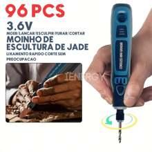 50000-100000-15000r Mini Cordless Angle Grinder Set Electric Polisher Drill Kit - 綠色 - 查看 1