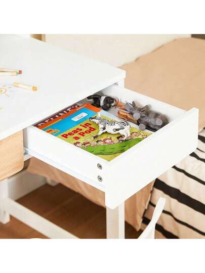 SoBuy Bureau Shelves, Computer Desk, Office Work Home Office, Corner White, Approx. 100x95x59cm (WxHxD), FWT106 view 8