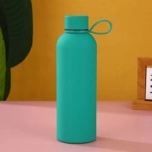 1 件 500ML/17OZ 不锈钢真空保温水瓶，橡胶涂层质地细腻，配有背带，便携且适合运动返校 - 彩色 - 查看 11