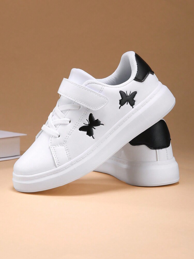 Low-Top Lightweight Comfortable Outdoor Children Sports Sneakers, Spring And Autumn - Black and White - View 5