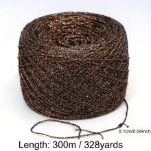 1 Rolle, 50g bunte einzigartige Gold Silber Garn Knäul Häkel Faden mit Glitzer zum Handweben, perfekt für DIY Strick- und Häkelprojekte - ideal zum Erstellen von Pullover, Mützen, Taschen und Puppen