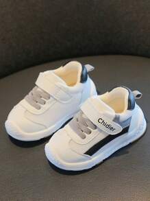 1 par de zapatos para caminar para niños y niñas de 1 a 4 años, con malla transpirable, suela suave antideslizante y cierre de gancho y bucle, apropiados para uso en interiores y exteriores, de estilo deportivo y casual para primavera/otoño