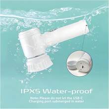 Electric Cleaning Rotary Brush Band, Multiple (With 3 Brush Heads, 4 Brush Heads, 5 Brush Heads) Power Cleaning Brush, Household Rechargeable Handheld Shower Cleaning Brush For Bathroom Wall Tile Floor Bathtub Kitchen