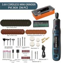 50000-100000-15000r Mini Cordless Angle Grinder Set Electric Polisher Drill Kit - 綠色 - 查看 2