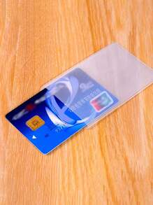 Transparent PVC Waterproof Medical/Credit Card Business/Social Security Card Protector - Transparent Vinyl Plastic Card Holder, Suitable For Insurance Card, Social Security Card, Metro Card, Driver's License Or Credit Card, Unisex Card Wallet - Clear - View 6