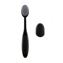 Premium Quality For Airbrush Finish, Suitable For Powder, Cream, And Liquid Formulas, Vegan-Friendly,Professional Oval Loose Powder Toothbrush Foundation Makeup Brushes For Blending Liquid, Cream Or Flawless Powder Cosmetics - Multicolor - View 7