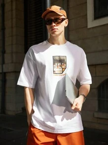 INFLATION Frühlings-/Sommer-Neu, lässig geschnittenes Rundhals-Top für Herren