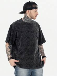 休闲短袖T恤，适合外出和朋友聚会，经典罗纹袖口，耐穿舒适，适合日常穿着和户外旅行，男士T恤，春夏男士上衣