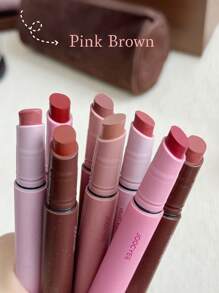 JOOCYEE VELVET ROUGE，日常休闲彩妆，提升肤色 - 144 Smoky Brown - 查看 7