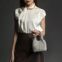 Dancing Engine 镶钻晚宴手拿包、钱包和手提包，奢华设计师单肩包，闪亮水晶手拿包，水桶包