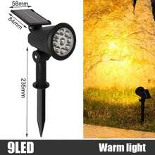 1pc Solar Tree Light Lawn Light LED Waterproof Suitable For Outdoor Villa Garden Courtyard Ground Light Park Landscape Spotlight