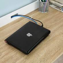 SoBuy FWT41-WN, Home Office Table Desk, Computer Desk Workstation Writing Desk With Large Desk Top