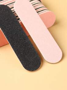 100pcs Mini Nail Files, Double-Sided Nail Buffers, Cute Nail Care Tools For Women, Party Birthday Gifts, Wedding Birthday Decorations, Random Color