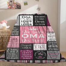 1pc Meaningful Gift Blanket For Grandma, Best Grandma Birthday Gift From Grandchildren, All-Season Multifunctional Gift