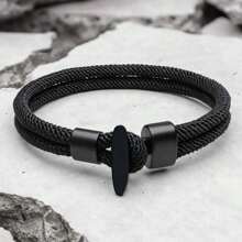 1pc Milan Rope Bracelet, Ocean Series Anchor Braided Rope Bracelet, Creative Unique Design, Suitable For Men & Women, Daily Wear - Simple Buckle - View 14