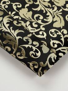 Men Suit Blazer Jackets With 2 Pairs Of Socks Jacquard Floral Print Shawl Collar One Button For Wedding Party Performance 900g 74.8% Polyester 25.2% Viscose - 金色 - 查看 8
