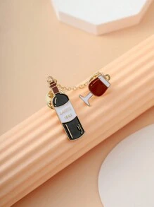 Creative Brooch Set - Red Wine, Coffee, Beer, Juice Beverage Series Accessories, Enamel Crafted Pins, Fashion Jewelry, Versatile For Daily Wear, Backpack Decorations, Multi-Purpose Decoration, Clothing Brooch - Multicolor - View 6