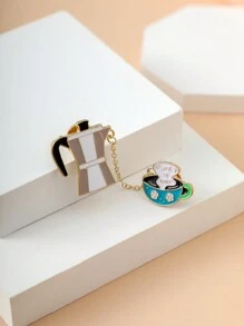 Creative Brooch Set - Red Wine, Coffee, Beer, Juice Beverage Series Accessories, Enamel Crafted Pins, Fashion Jewelry, Versatile For Daily Wear, Backpack Decorations, Multi-Purpose Decoration, Clothing Brooch - Multicolor - View 13