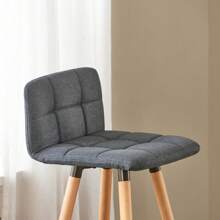 SoBuy FST50-DGx2, Set Of 2 Bar Stools, Counter Stools With Backrest, Dark Grey, Seat Height: 68cm - Grey - View 8