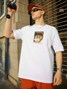 INFLATION Frühlings-/Sommer-Neu, lässig geschnittenes Rundhals-Top für Herren