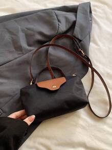 1 pieza Bolso de mano de moda pequeño y cuadrado, bolso de hombro y bandolera versátil y de moda para mujer, monedero mini de unicolor, cabe teléfono, monedas, lápiz labial, uso diario, ir al trabajo