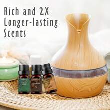 Essentielles Öl Set, für Aromatherapie Zuhause, Kerzen, Luftbefeuchter, Verdampfer, hochkonzentriertes ätherisches Öl Gipsverdampfer, (A: Adlerholz & Bernstein & Weihrauch & Himalaja-Zeder & Ambra & Orientalischer Bacor B: Adlerholz & Bernstein & Weihrauch & Himalaja-Zeder & Moschus & Guajakholz *10ml/0,34oz)