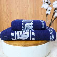 Jogo de Banho e Rosto Grande e Grossa Felpuda Macia Bordada   algodão 1,35x75 - Direto de Fábrica