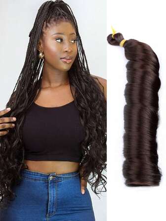 amir hair 24inch French Curls Hair Crochet Braids Loose Wave Spiral Curly Braiding Hair For Women Synthetic Hair Extensions 1PC/75g