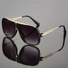 Unisex Large Frame Fashion Sunglasses For Outdoor, Driving, Cycling, Fishing, Party, Travel, Business For Summer Beach Vacation,Outdoor,Travel - Multicolor - View 1