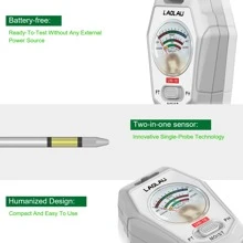 L.A.OL.A.U 1pc 3-In-1 Soil Tester, PH Meter, Fertility Test Tool For Indoor/Outdoor Gardening, Household Plant Moisture/Fertility/PH Testing, Soil Fertility Tester, Battery-Free - Grey - View 7