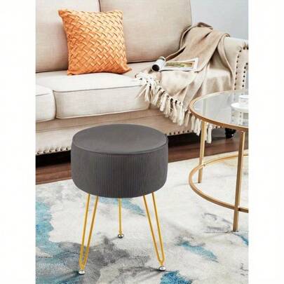 Dressing Table Stool, Round Vanity Stool, Stool Chair For Dressing Table, Comfortable Padded Makeup Stool