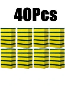 10/20/30/40/50pcs Dishwashing Sponge, Scouring Pad, Dishwashing Cloth, Kitchen Cleaning, Bowl Brushing, Pot Brushing, Magic Wiping, Household High