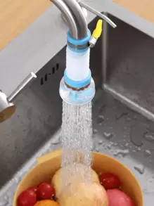 1/2/3pcs, Multi-Color Faucet Sprayer Head With Rotatable Nozzle & Extendable Filter - Splash-Proof Kitchen & Bathroom Accessory, Easy Install(Random Color And Style)