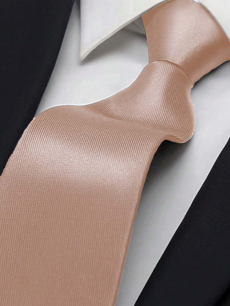 Gravata Multi Cores Slim Riscadinha Multi Social - Rosa empoeirado - Visão 1